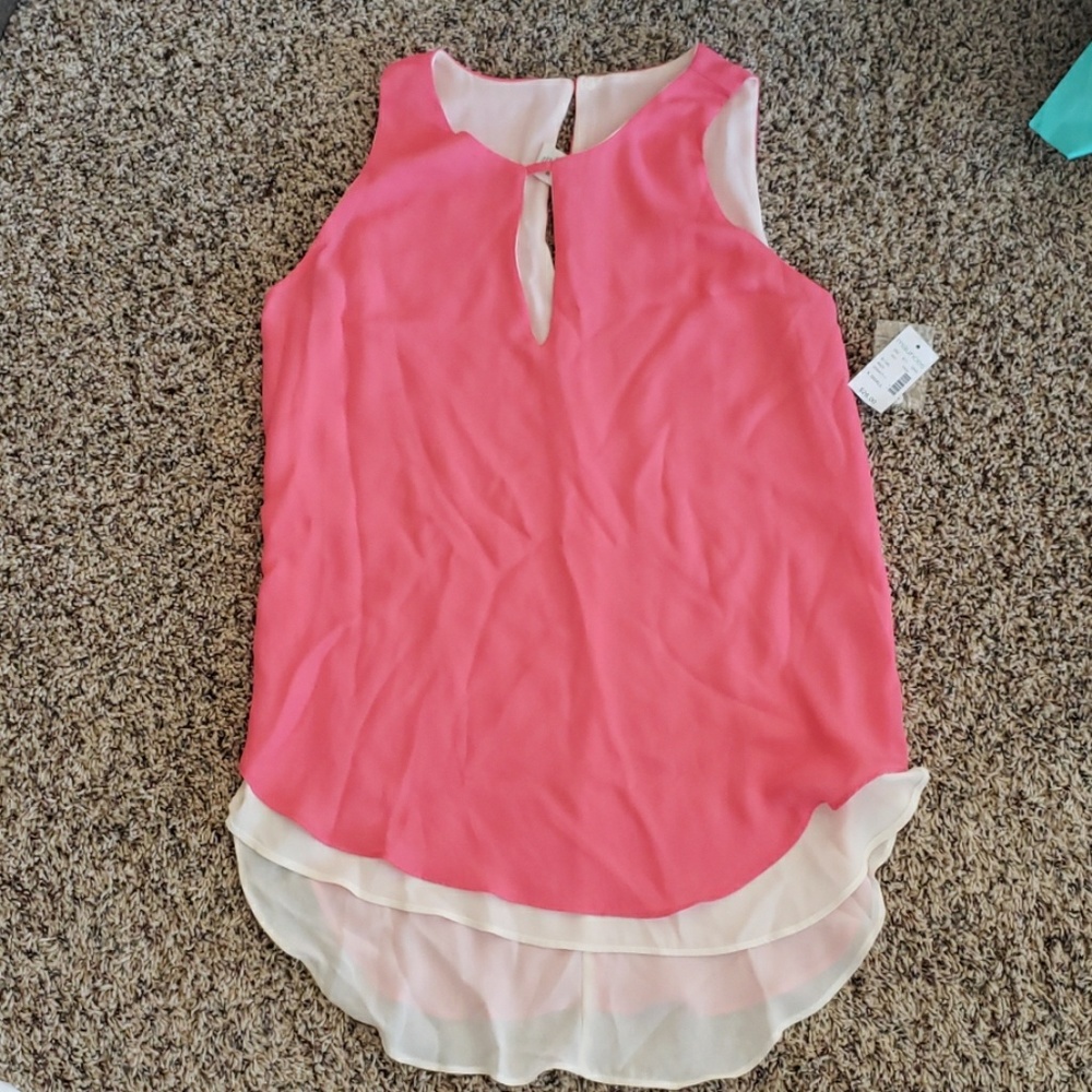 Maurice's chiffon double layer tank